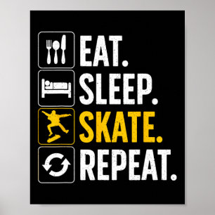 Cool Skateboarding Art For Men Women Skateboard Sk Poster