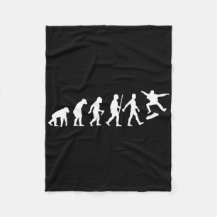 Cool Skateboarding For Men Women Skateboard Evolut Fleece Blanket