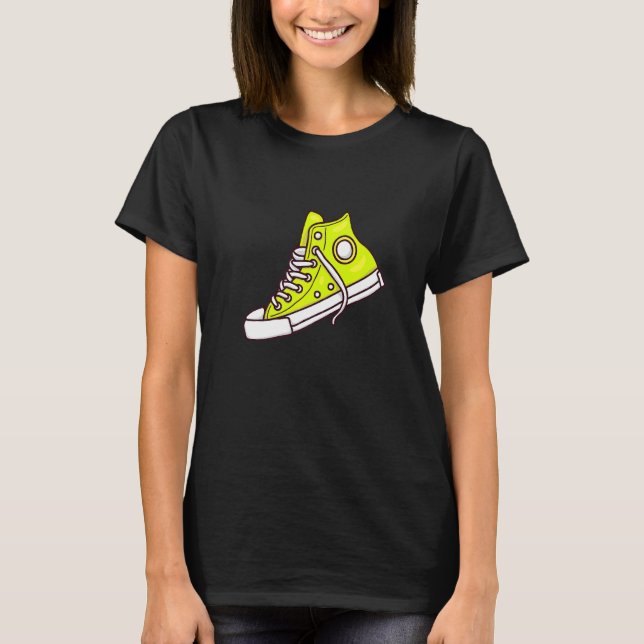 Cool Skateboarding Green Sneakers Graphic Fashion (Front)