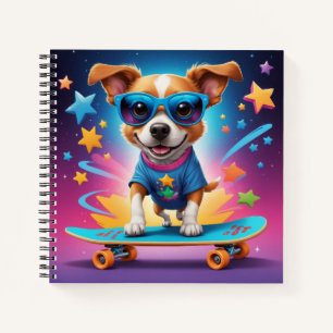 Cool Skater Dog Notebook