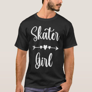 Cool Skater Skateboarding Skateboard Skating Girl T-Shirt