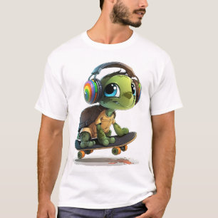 Cool Skater Turtle T-Shirt