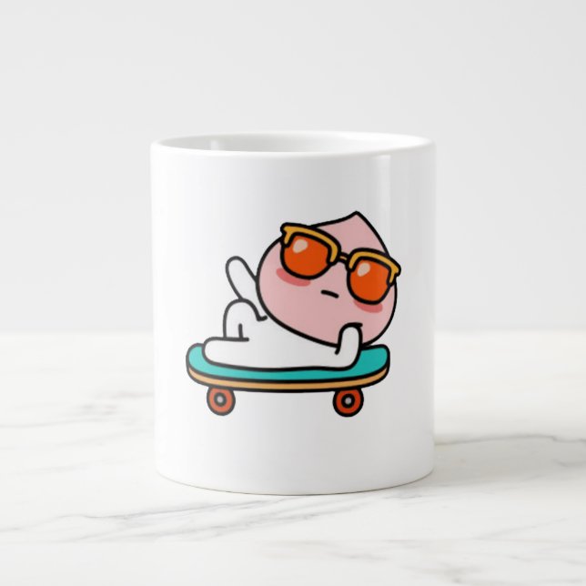 Cool skaterboard moment large coffee mug (Front)