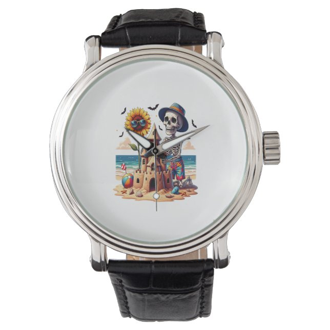 Cool Skeleton at the Beach Watch (Front)