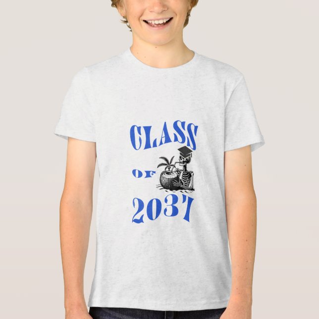 Cool Skeleton Beach Graduate Tee – Class of 2037  (Front)