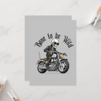 Cool Skeleton Bone to be Wild Riding a Motorcycle