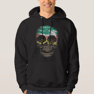 Cool Skeleton of plant nature Landscape of trees Hoodie