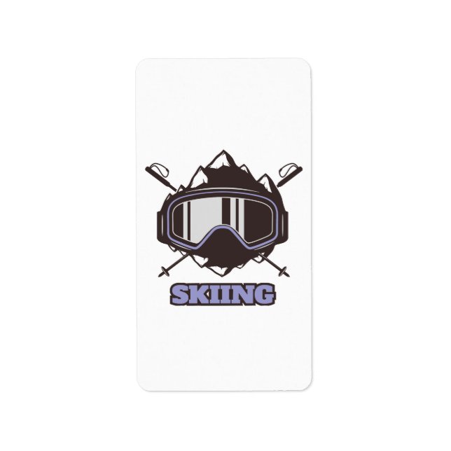 Cool Ski Helmet  Label (Front)