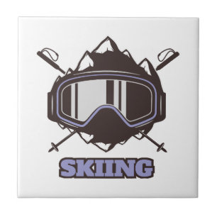 Cool Ski Helmet Tile