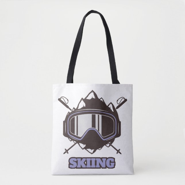 Cool Ski Helmet  Tote Bag (Front)