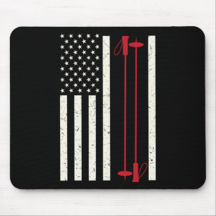 Cool Skiing Art For Men Women Skiing Themed Ski Lo Mouse Pad