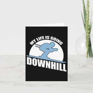 Cool Skiing Design For Men Women Snow Skier Ski Lo Card