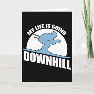 Cool Skiing Design For Men Women Snow Skier Ski Lo Card