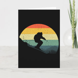 Cool Skiing For Men Women Retro Ski Snow Skiers Sn Card