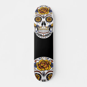 Cool Skull Black Skateboard