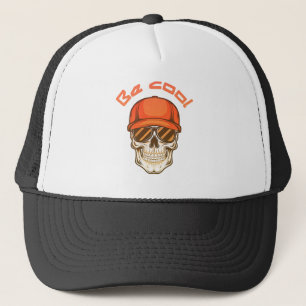 Cool Skull with Cap and Sunglasses