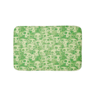 Cool skulls bath mat