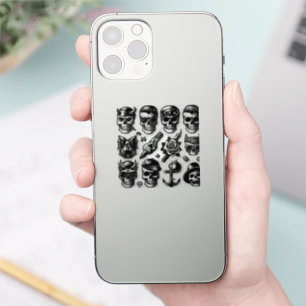 Cool Skulls iPhone Stickers For Back of Phone