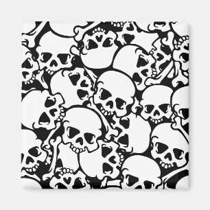 cool skulls magnet