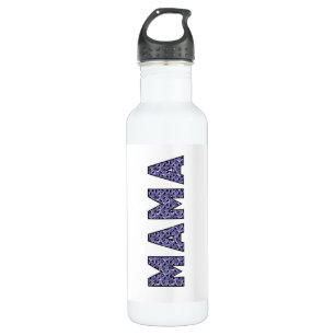 Cool slogan MAMA animal print typography 710 Ml Water Bottle