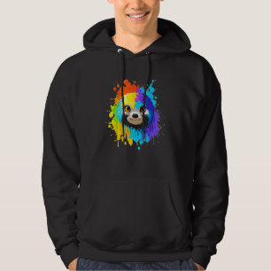 Cool Sloth Cute Colourful Splash Sloth Hoodie