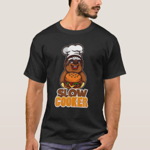 Cool Slow Cooker Funny Sluggish Cooking Sloth Ch T-Shirt
