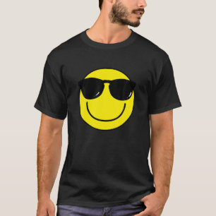 Cool Smile Face Emoticon Sunglasses Smile Face T-Shirt