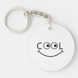 Cool Smiley Face Keychain