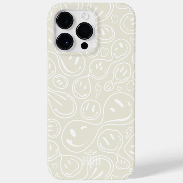 Cool Smiling Face Melting Smile Pattern vanilla Case-Mate iPhone Case (Back)