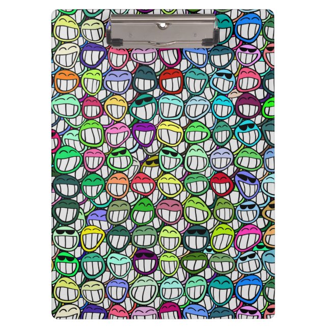 COOL SMILING FACES GROUP CLIPBOARD (Front)