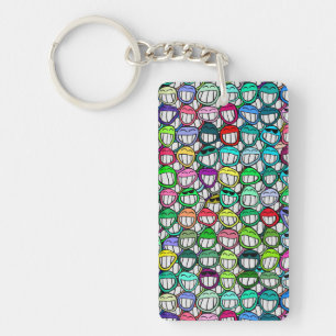 COOL SMILING FACES GROUP KEY RING