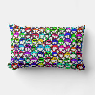 COOL SMILING FACES GROUP LUMBAR CUSHION