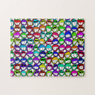 Cool Smiling Faces Jigsaw Puzzle