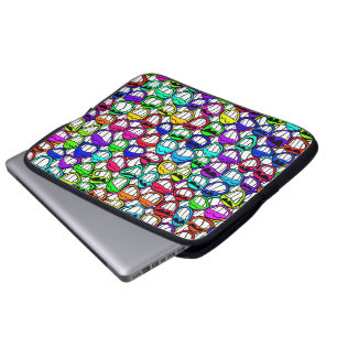Cool Smiling Faces Laptop Sleeve