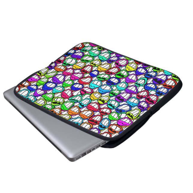Cool Smiling Faces Laptop Sleeve (Front Bottom)
