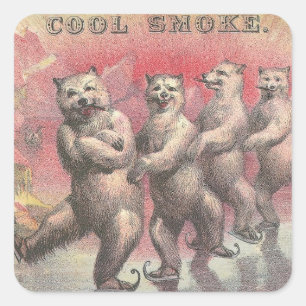 Cool Smoke Square Sticker