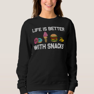 Cool Snack For Men Women Food Delivery Snacks Ice  Sweatshirt
