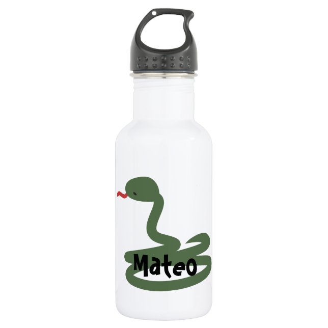 Cool Snake  Kids  Stainless Steel Water Bottle (Front)
