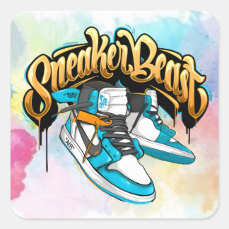 cool sneaker glossy sticker