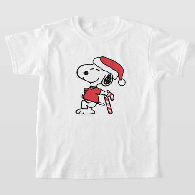cool snoopy on winter T-Shirt (Laydown)