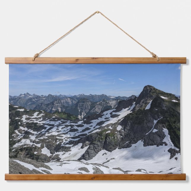 Cool Snow Mountains Hanging Tapestry (Front)