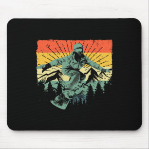 Cool Snowboard Art Men Women Snowboarding Snowboar Mouse Pad