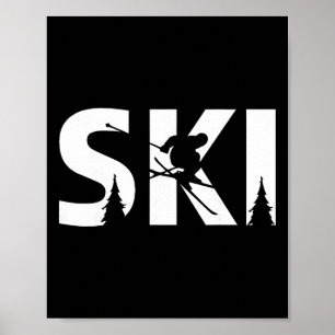 Cool Snowboard For Men Women Kids Ski Lover Mounta Poster