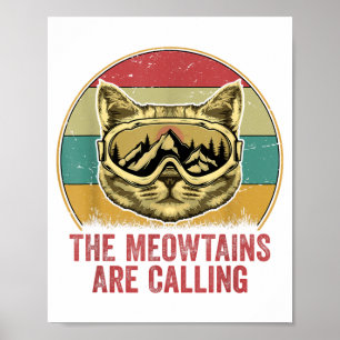 Cool snowboard for men women kids ski lover poster
