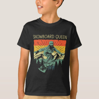 Cool Snowboard For Women Mum Snowboarding Skiing S T-Shirt