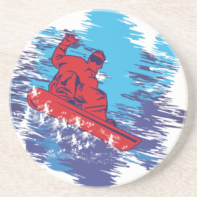 Cool Snowboarder Coaster (Front)