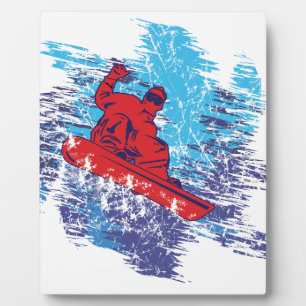 Cool Snowboarder Plaque
