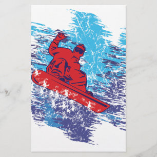 Cool Snowboarder Stationery