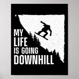Cool Snowboarding Art For Men Women Snow Board Sno Poster