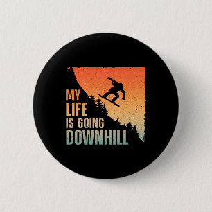 Cool Snowboarding Art For Men Women Snowboard Snow 6 Cm Round Badge